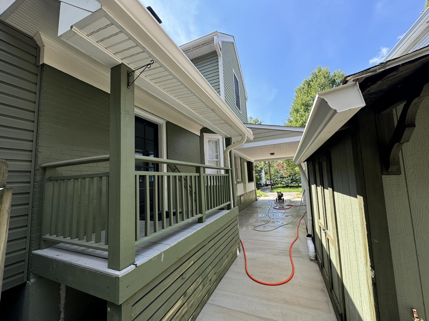 Pressure washing