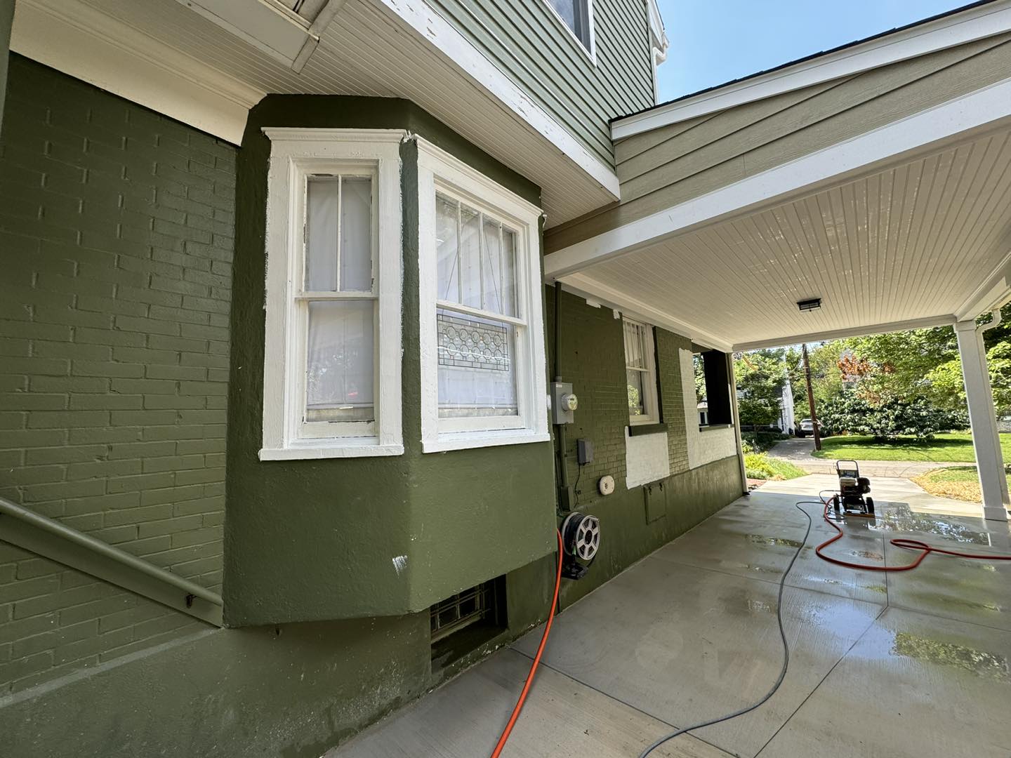 Pressure washing
